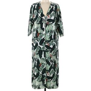 Rachel Zoe Tropical Leaf Swim Coverup